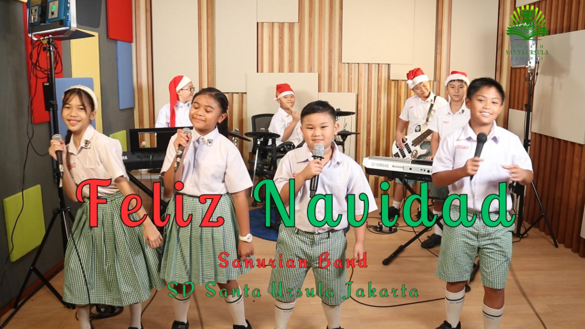 Feliz Navidad dibawakan oleh Band Kelas 5