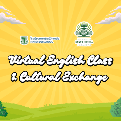 Siswa Kelas 5 SD Santa Ursula Ikuti Virtual English Class Bersama Mater Dei Thailand